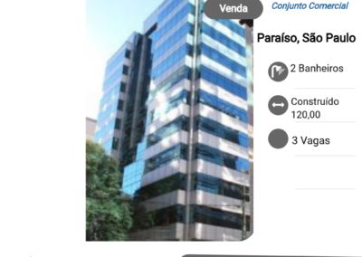 Apresentamos a você uma oportunidade singular para investimento no Paraiso, ótimo conjunto comercial com 120m² e 3 vagas!